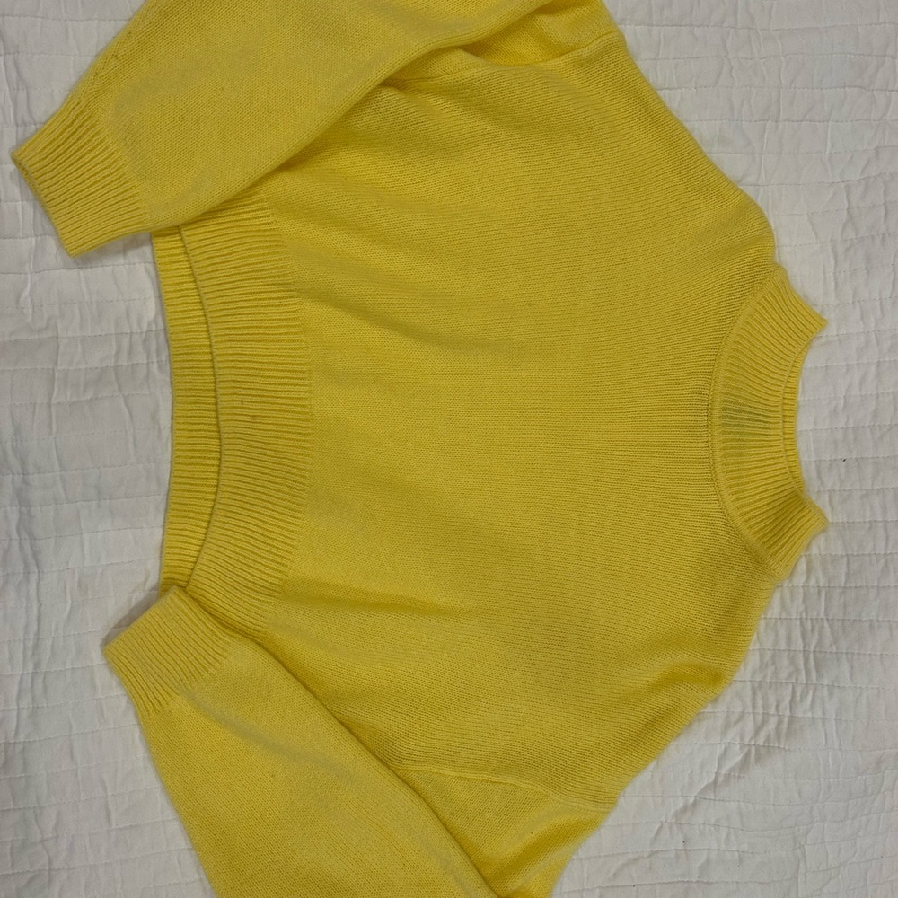 H&M Sunny Yellow Crew Neck Sweater